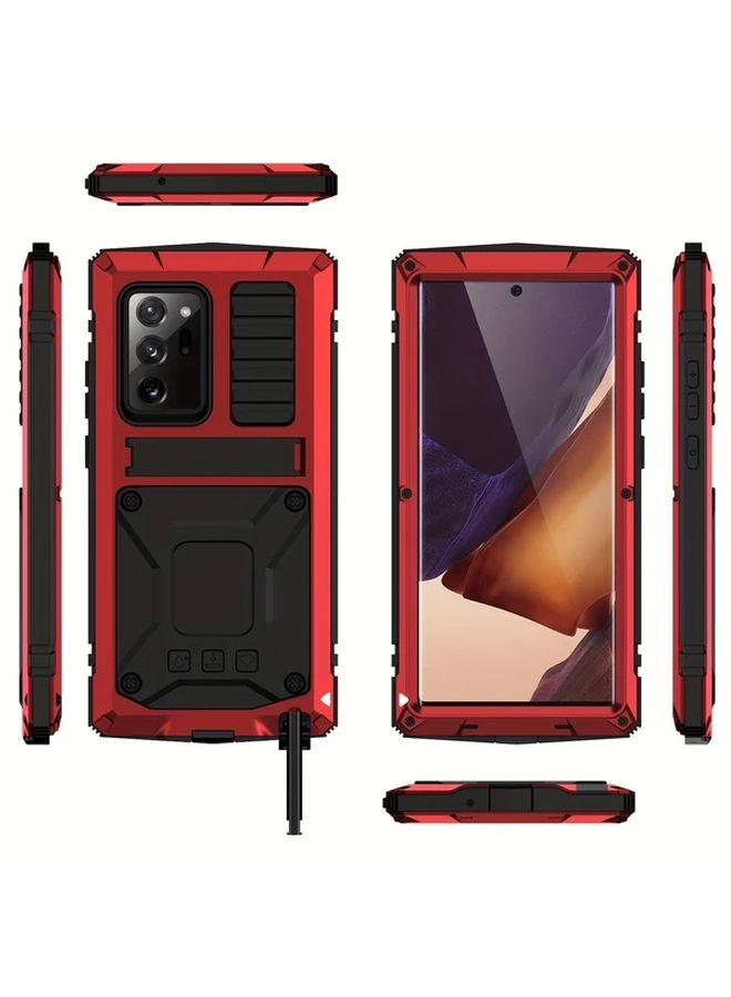 Black Shockproof Rugged Metal Phone Case For Samsung Galaxy S23 Plus - Image 4